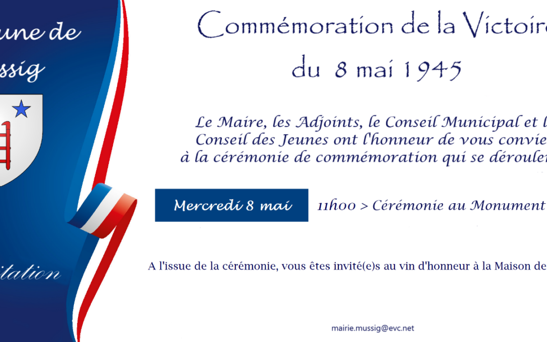 Cérémonie de commémoration du 8 Mai 1945