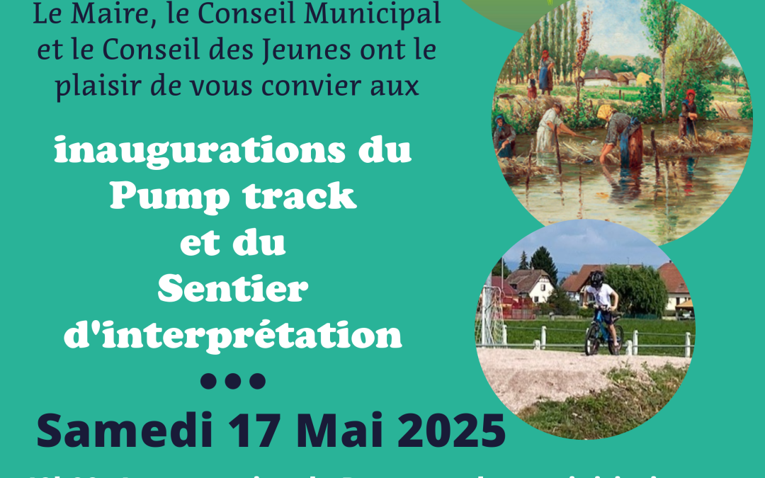 Inauguration Pump Track et Sentier d&rsquo;interprétation – Samedi 17 mai 2025