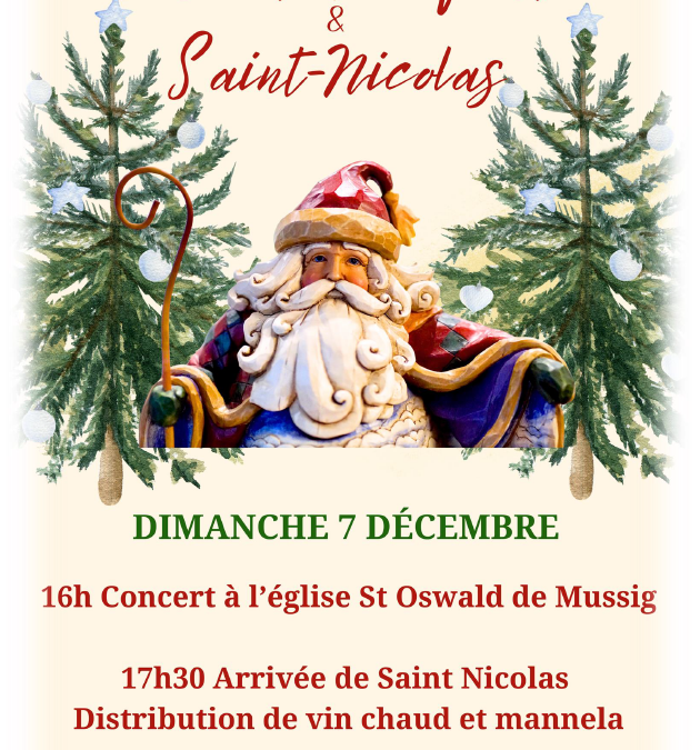 Concert de l&rsquo;Avent et Saint Nicolas