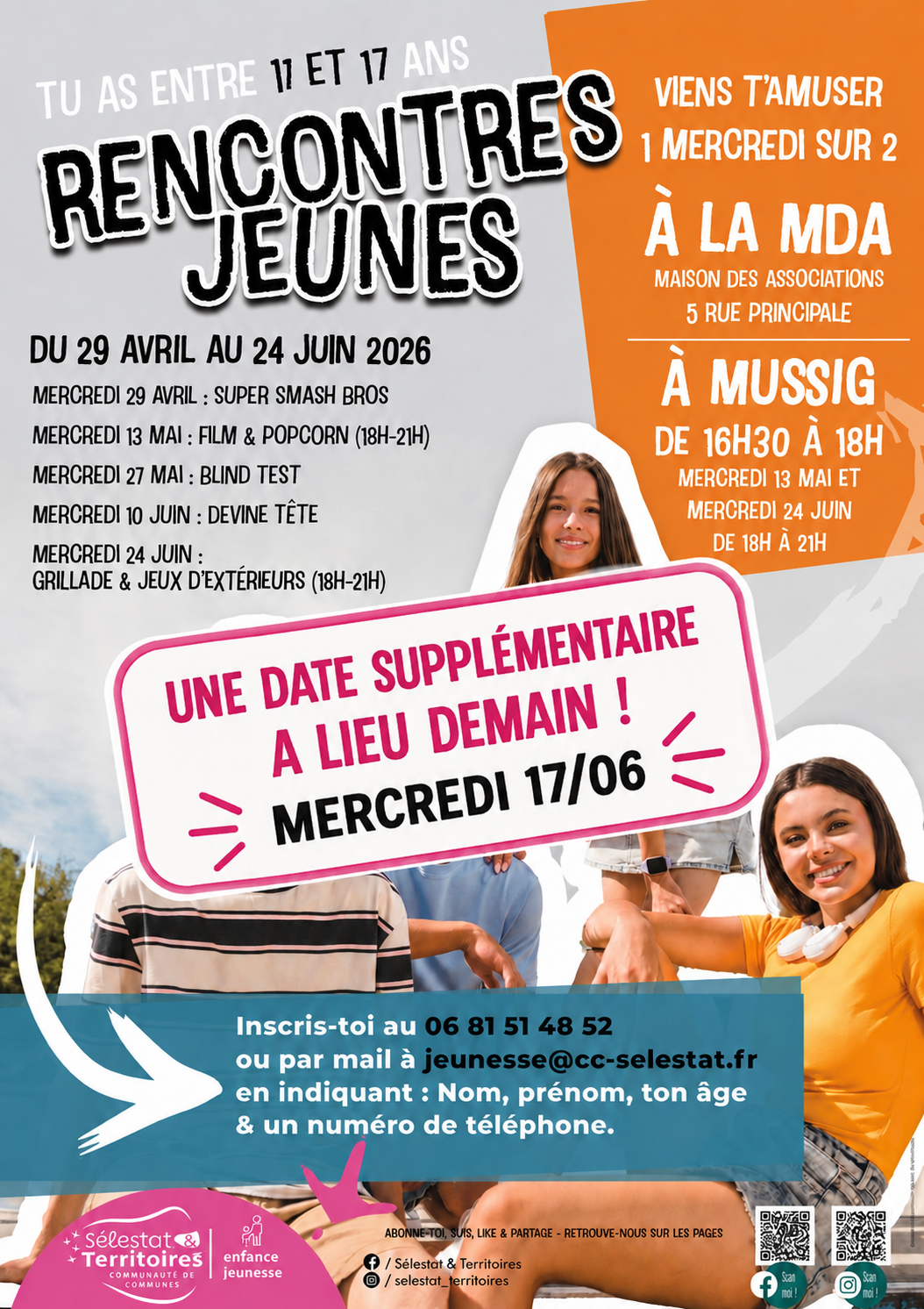 📢 Animation Jeunesse à Mussig !